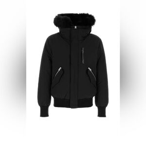 Men's Black Hooded Jacket